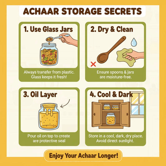 HOW TO STORE ACHAAR/ PICKLES THE RIGHT WAY?