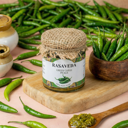 Hari Mirchi/ Green Chilli Pickle