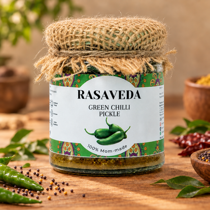 Rasaveda Green Chilli Pickle