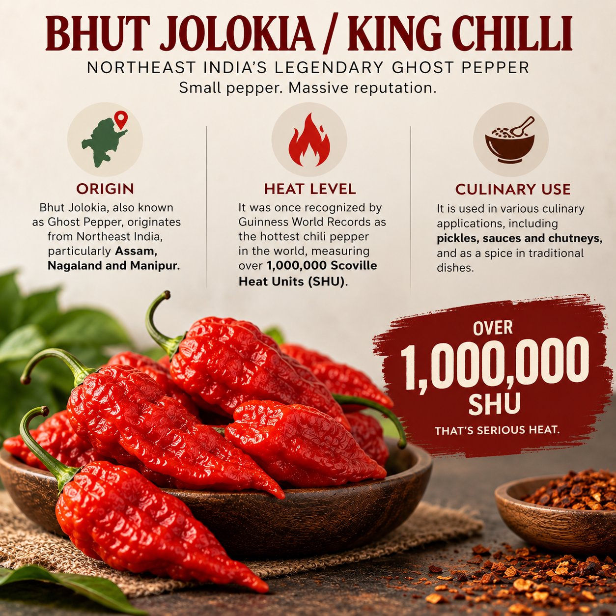 Bhut Jolokia/ King Chilli/ Ghost Pepper/ Naga Chilli Pickle