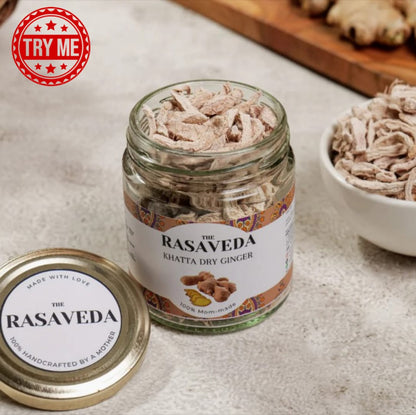rasaveda khatta dry ginger 100% homemade , organic 