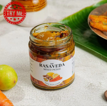 rasaveda mixed pickle 100% homemade , orgaic