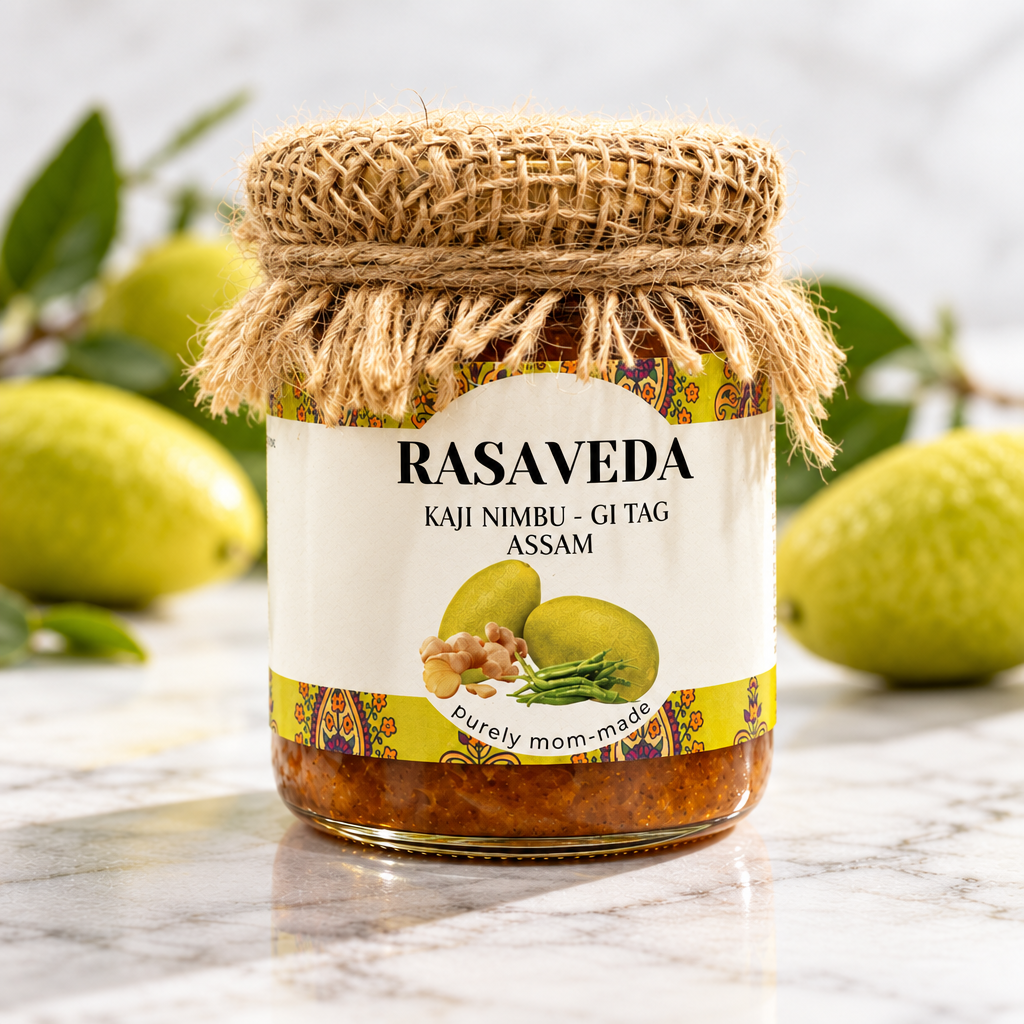 Rasaveda Khatta Nimbu Pickle – tangy Indian lemon pickle